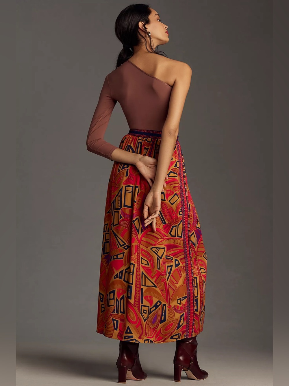 Anthropologie Farm Rio Cool Tropical Maxi Skirt Size S